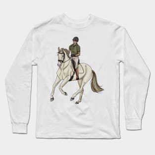 Perlino Spanish Horse Dressage Long Sleeve T-Shirt